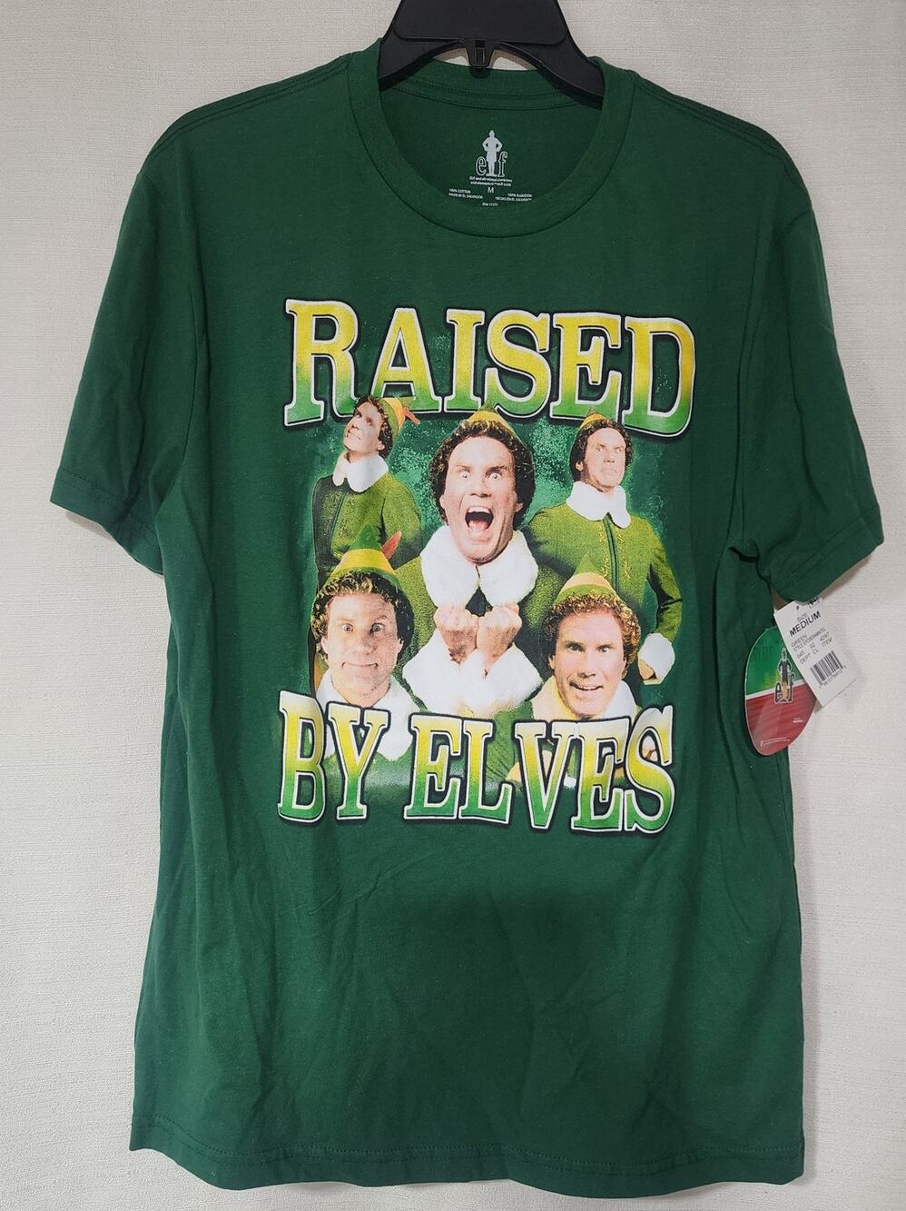Elf Long Shirt "Raised by five elves'' men Medium